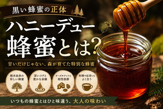 ハニーデュー蜂蜜とは？深いコクと森の香りを楽しむ、少し特別な蜂蜜