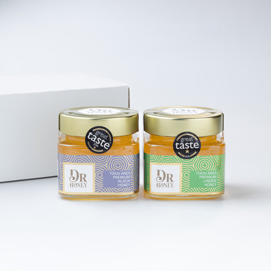 【ギフトボックス入り２瓶】DR HONEY ハンガリー産アカシア＆リンデン蜂蜜 各300g